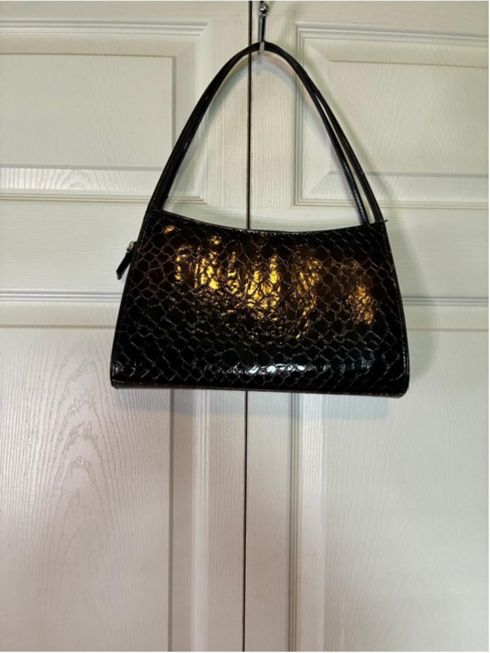 Women's Unbranded Shoulder Bag One Size Black Brown - Picture 2 of 6